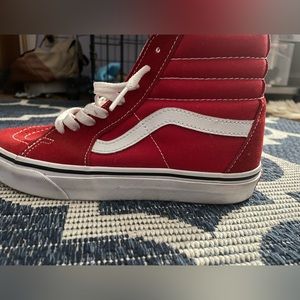 Red high top vans